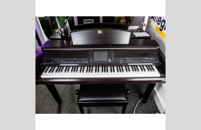 Used Yamaha CVP405 Satin Rosewood Digital Piano Complete Package (SN:GBRCOO01011) - Image 1